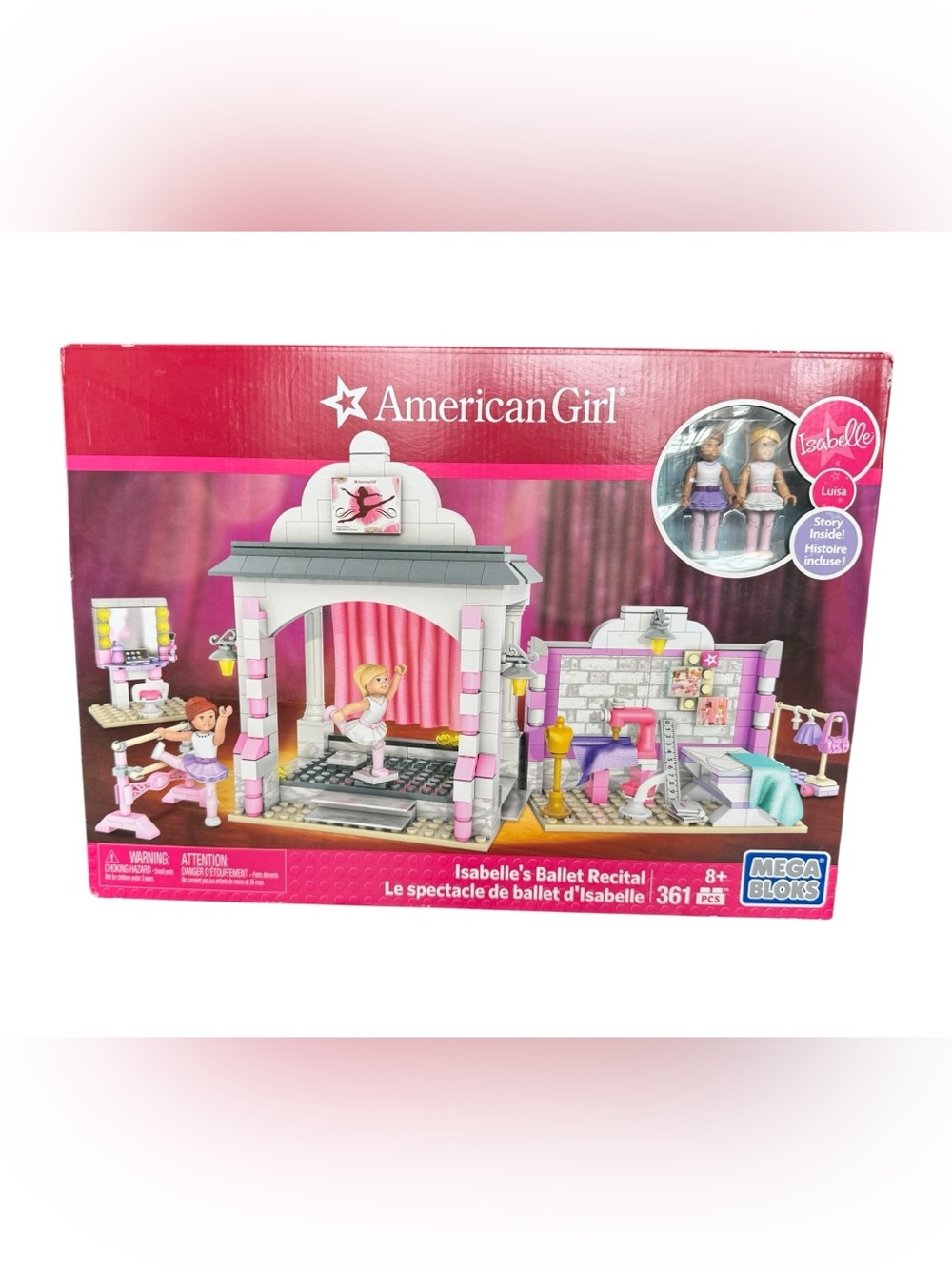 American Girl Isabelle's Ballet Recital Playset - Mega Construx Lego set Graces